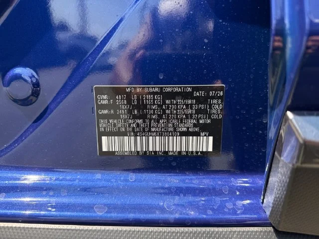 New 2026 SAPPHIRE BLUE PEARL Subaru Limited image 19