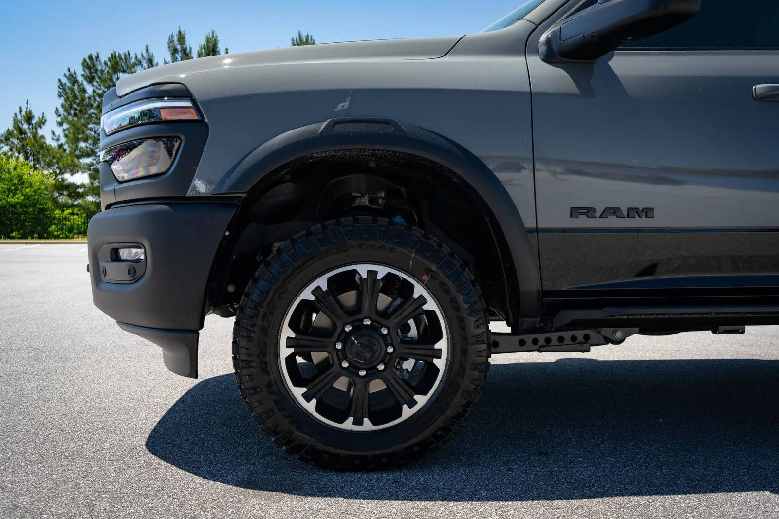 New 2026 Ceramic Gray Clear-Coat Exterior Paint RAM Rebel image 4