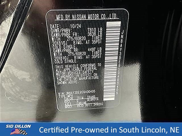 Certified Used 2025 Super Black Nissan PRO-4X image 14