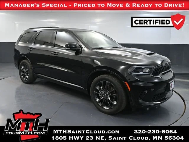 Certified Used 2024 Black Dodge R/T Plus image 1