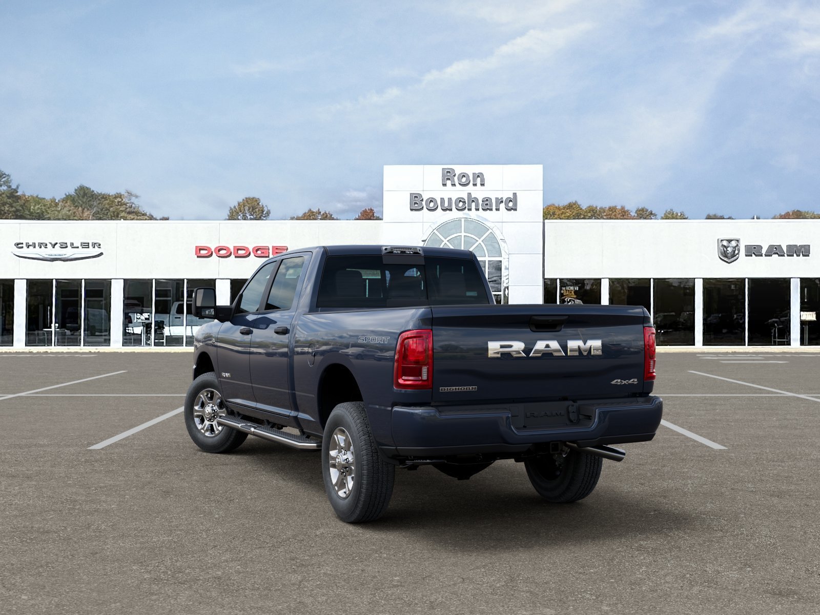 New 2027 Forged Blue Metallic Exterior Paint RAM Big Horn image 3