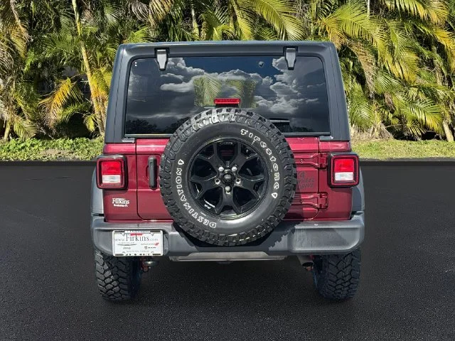 Certified Used 2022 Red Jeep Unlimited Willys image 7