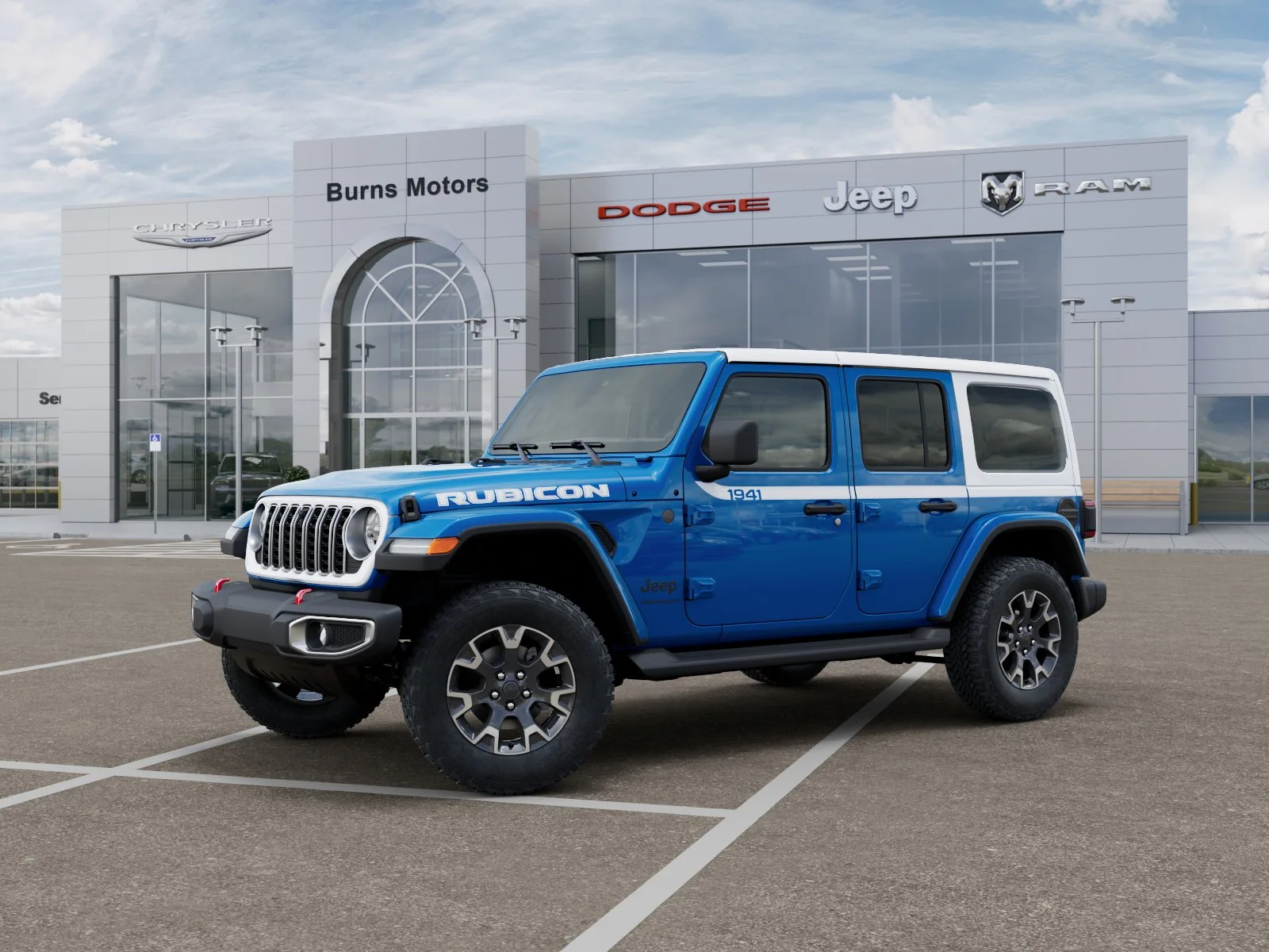 New 2026 Hydro Blue Pearl-Coat Exterior Paint Jeep Sahara 4-Door image 28