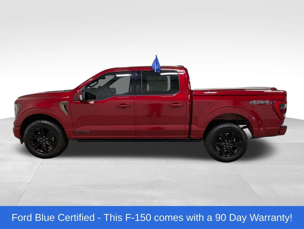 Certified Used 2022 Rapid Red Metallic Tinted Clearcoat Ford Platinum image 1