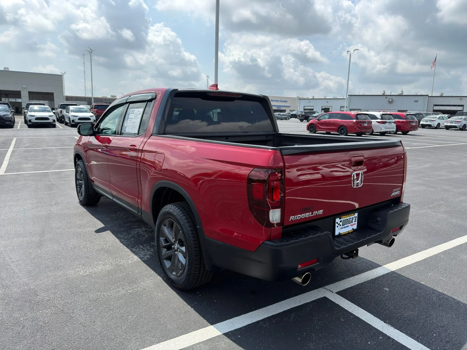 Used 2021 Radiant Red Metallic II Honda Sport image 4