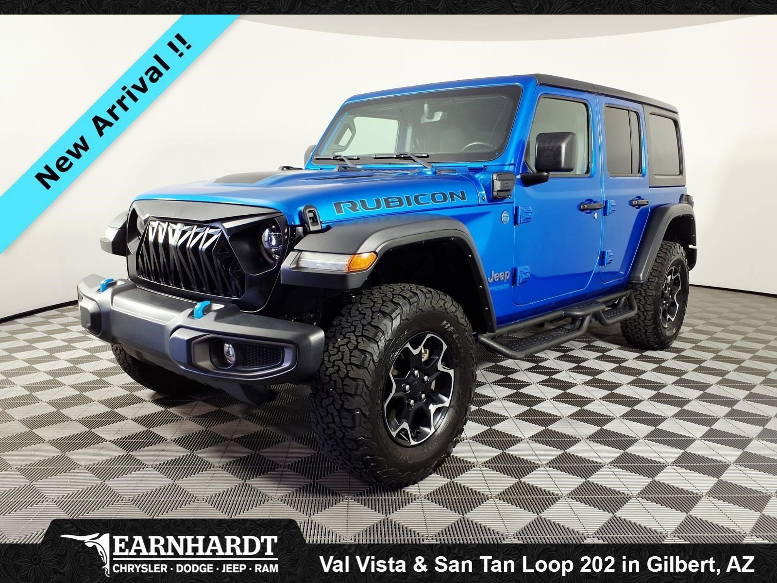 Used 2021 Hydro Blue Pearlcoat Jeep Unlimited Rubicon image 1