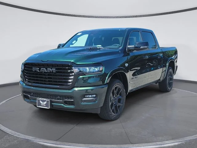 New 2026 Serrano-Green Metallic Exterior Paint RAM Laramie image 3