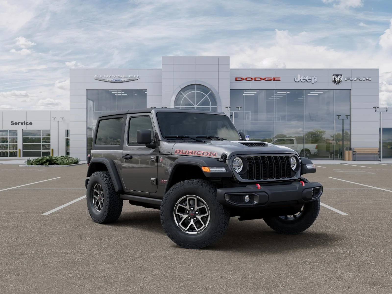 New 2026 Granite Crystal Metallic Clear-Coat Exterior Paint Jeep Rubicon image 14