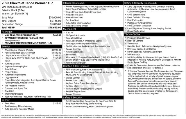 Used 2023 Black Chevrolet Premier image 7