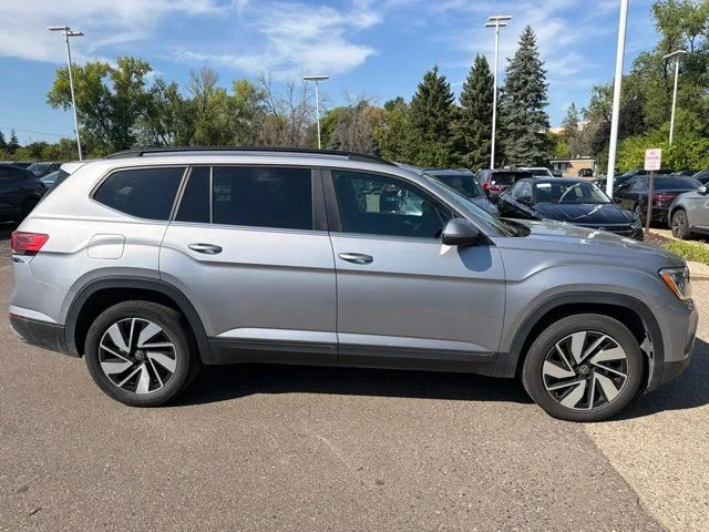 Certified 2025 Volkswagen Atlas SE w/Tech with VIN 1V2HR2CA7SC501704 for sale in Inver Grove Heights, Minnesota