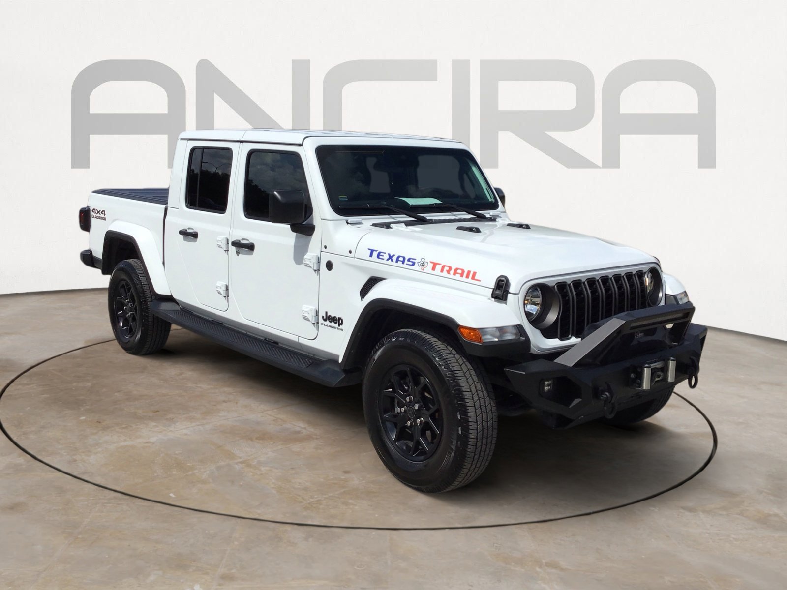 Used 2024 Bright White Clearcoat Jeep Texas Trail image 3