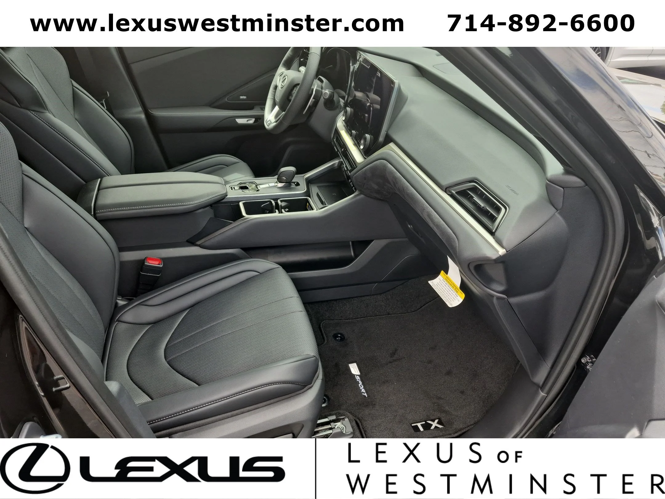 New 2026 Caviar Lexus TX 500h F SPORT PERFORMANCE PREMIUM AWD image 4