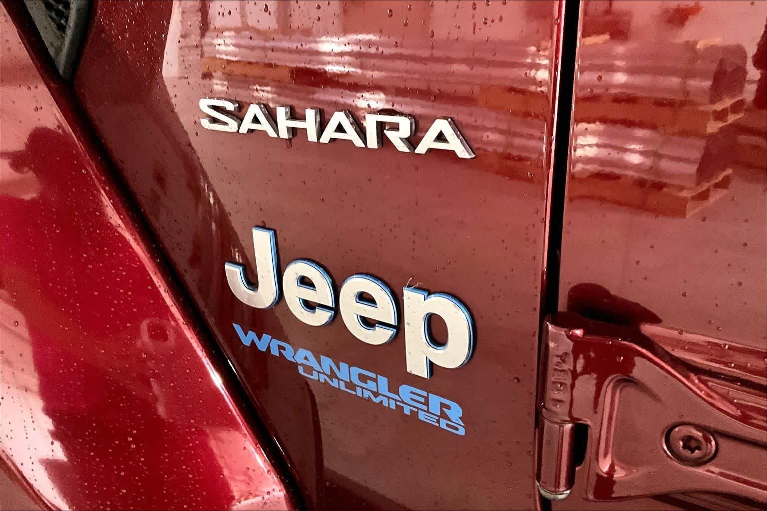 Used 2021 Snazzberry Pearlcoat Jeep Unlimited Sahara image 30