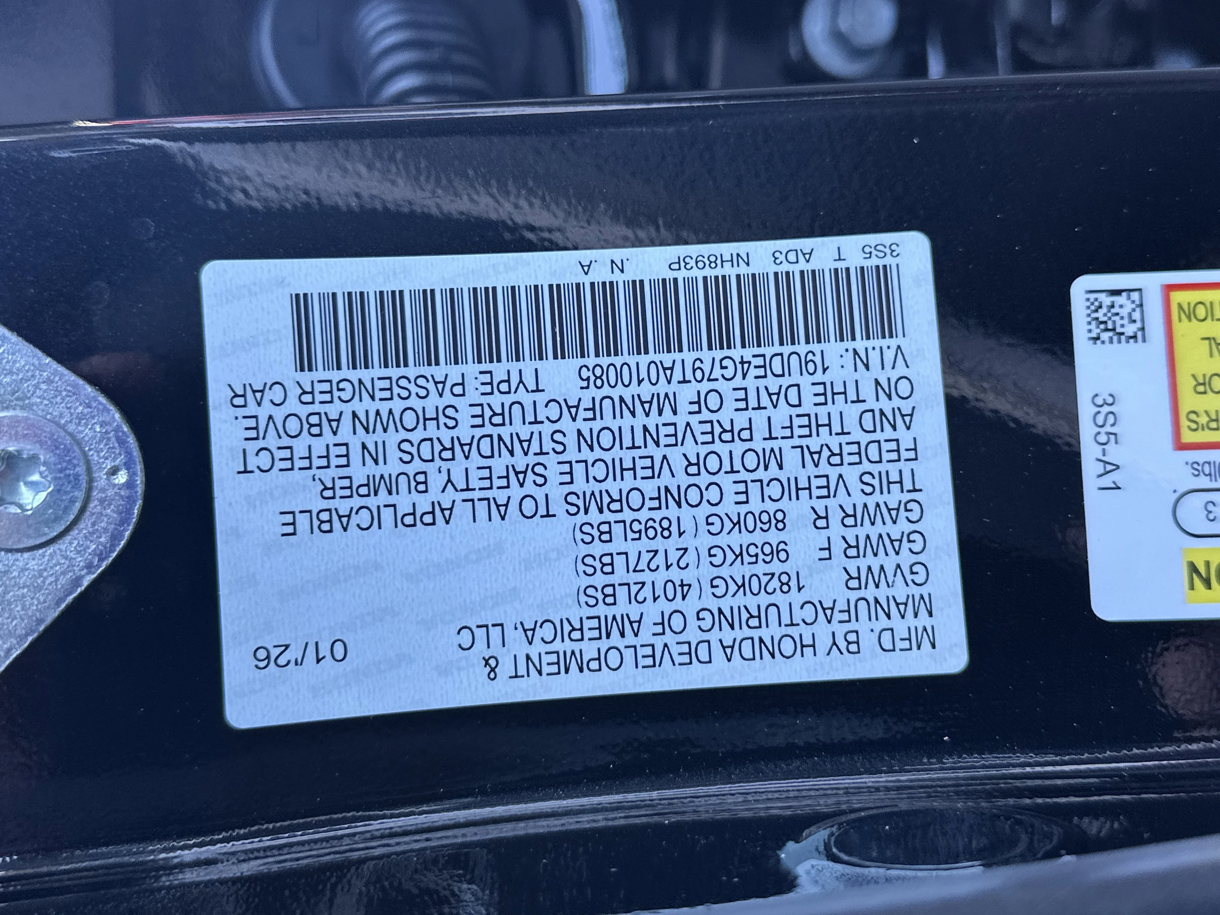New 2026 Majestic Black Pearl Acura w/A-Spec Technology Package image 26