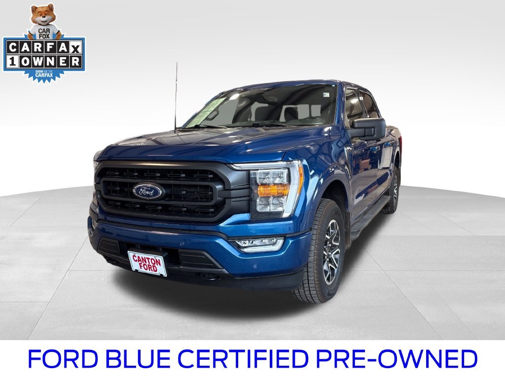 Certified Used 2023 Atlas Blue Metallic Ford XLT image 1