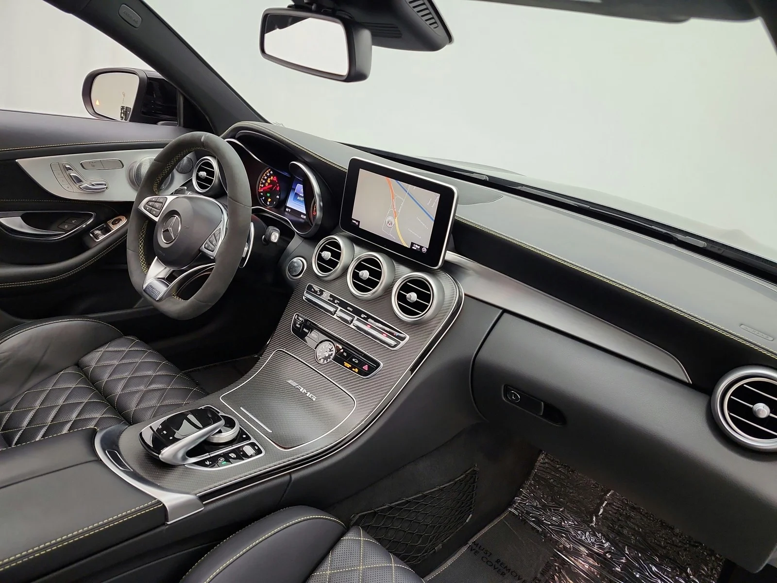 Used 2017 designo Selenite Grey Magno (Matte Finish) Mercedes-Benz AMG® C 63 S Coupe image 18