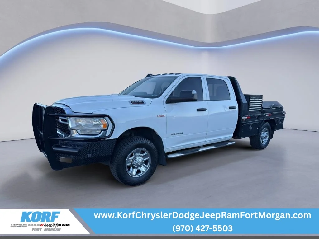 Used 2020 Bright White Clearcoat Ram Tradesman image 1