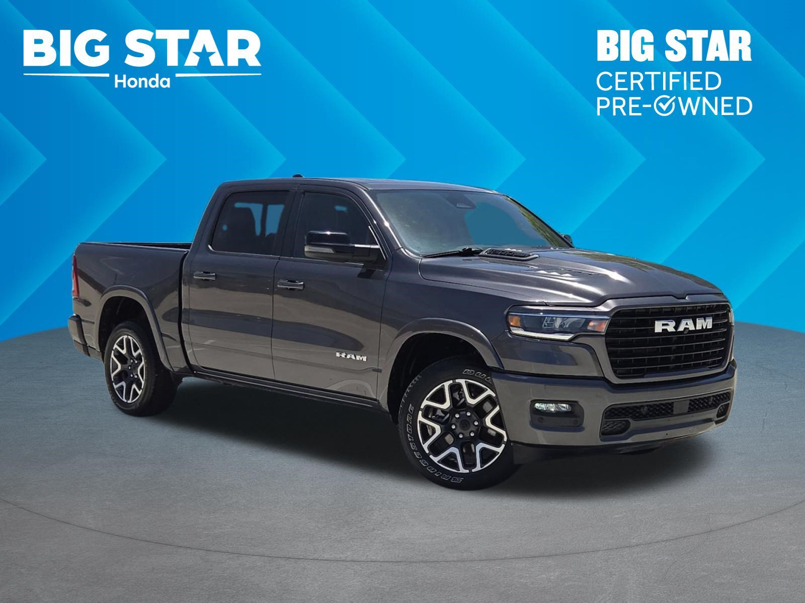 Used 2025 Granite Crystal Metallic Clearcoat Ram Laramie image 1
