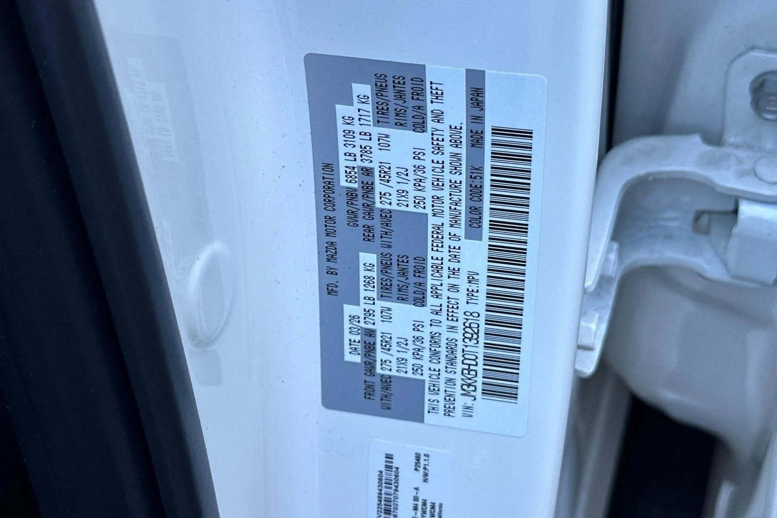 New 2026 Rhodium White Premium Mazda 3.3 Turbo Preferred AWD image 35