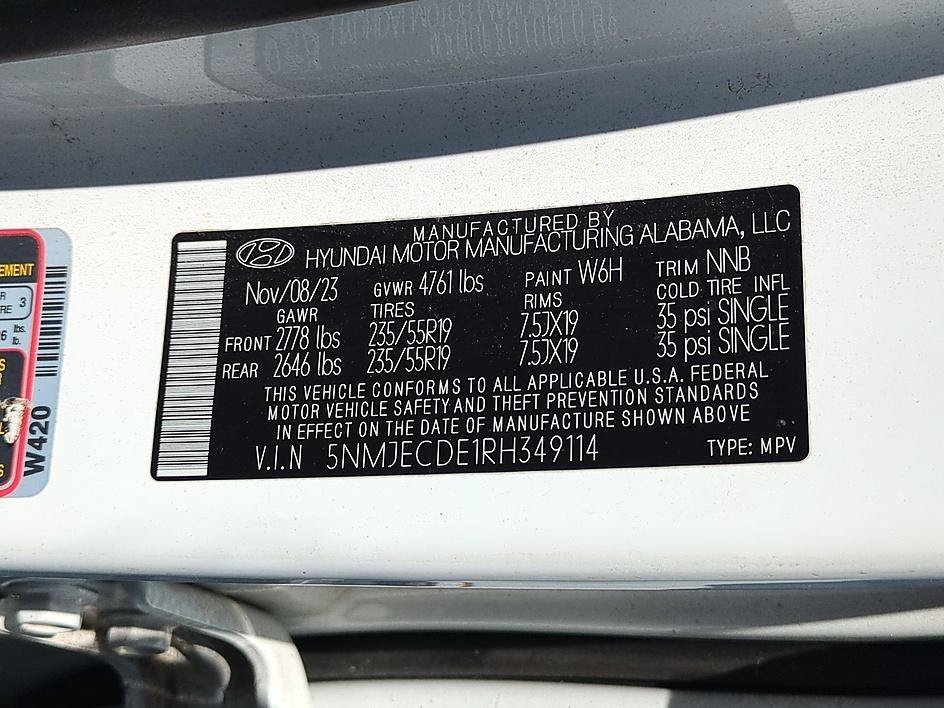Used 2024 White Pearl Hyundai Limited image 38