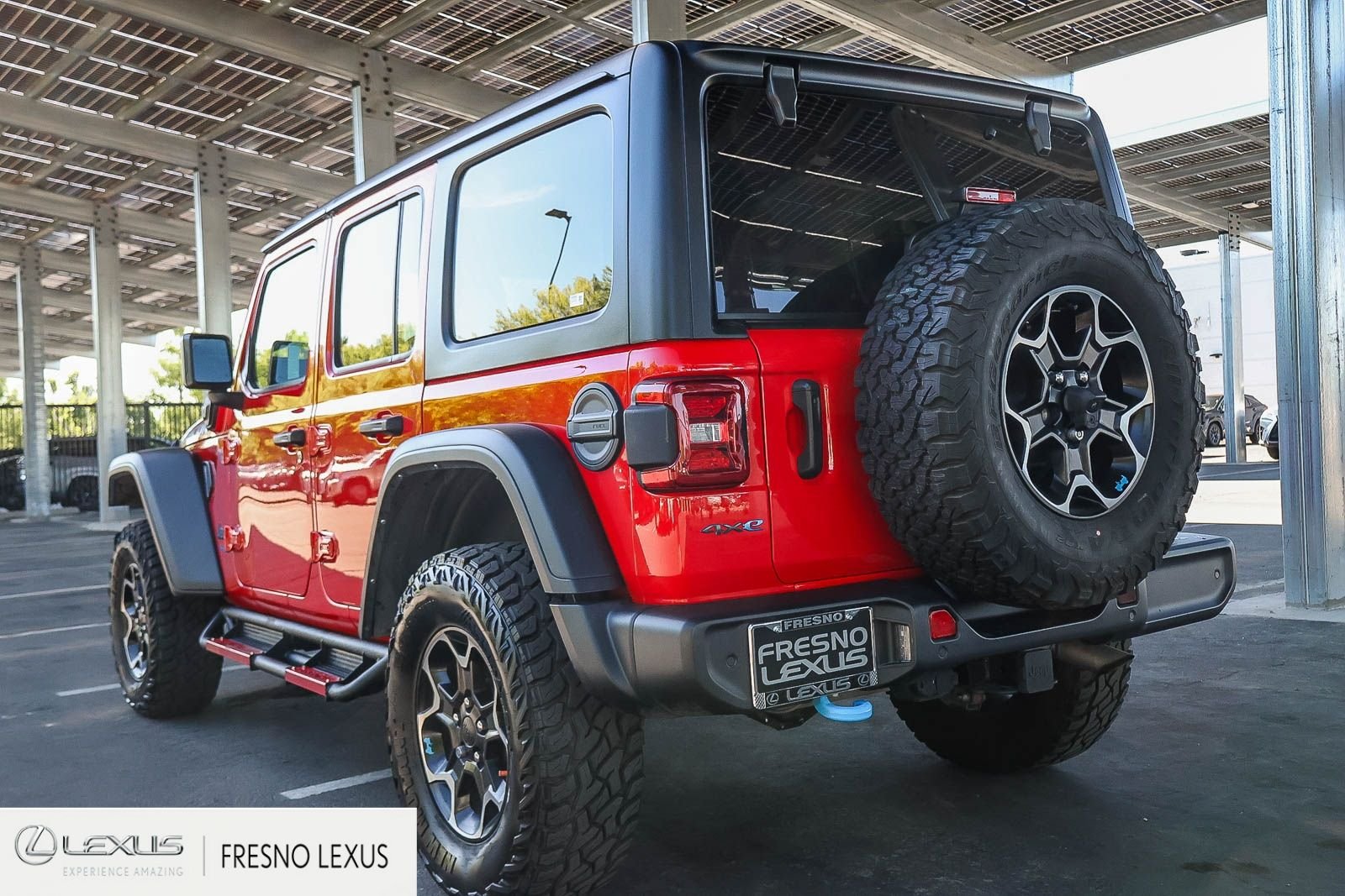 Used 2021 Red Jeep Unlimited Rubicon 4xe image 4