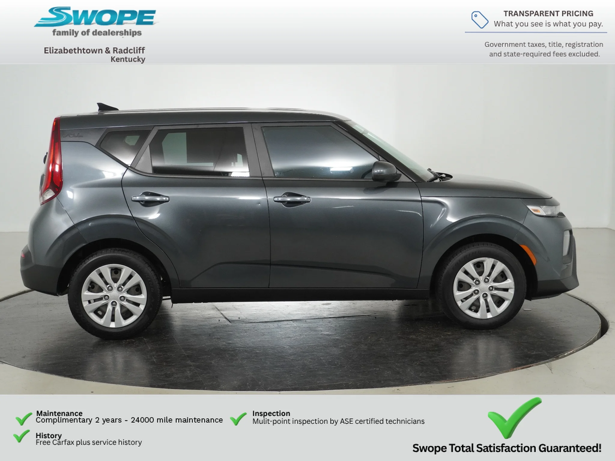 Used 2022 Kia Soul LX with VIN KNDJ23AU9N7828483 for sale in Elizabethtown, KY