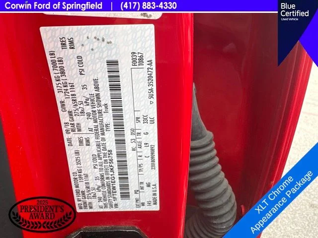 Used 2018 Race Red Ford XLT image 9