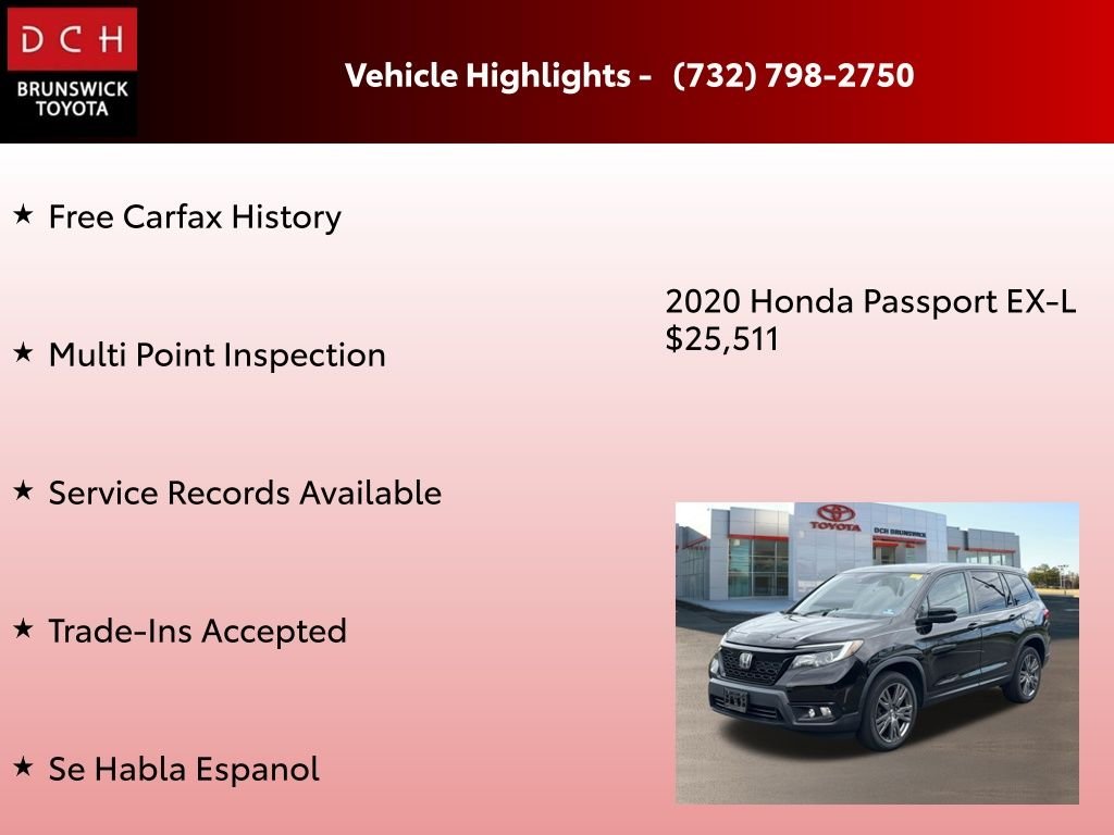 Used 2020 Black Honda EX-L image 4