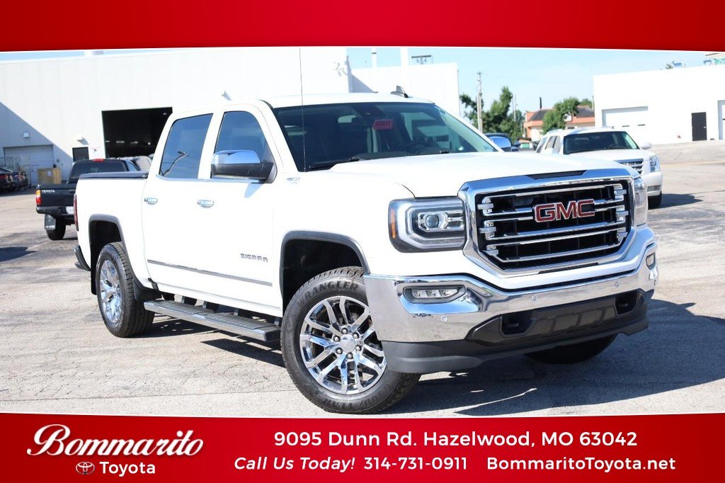 Used 2016 Summit White GMC 4WD Crew Cab 143.5" SLT image 1