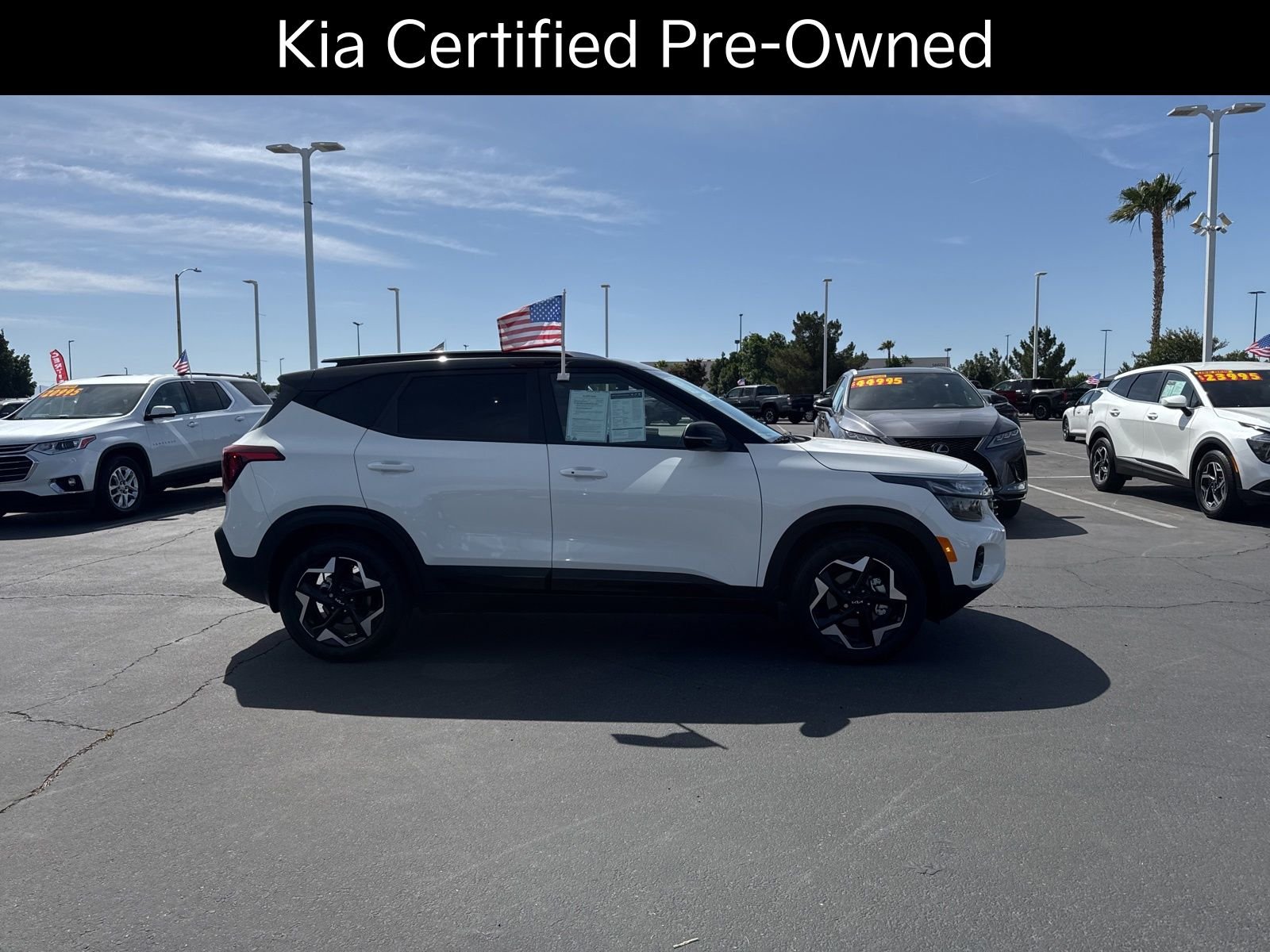 Certified Used 2026 Clear White/Black Roof Kia S image 5