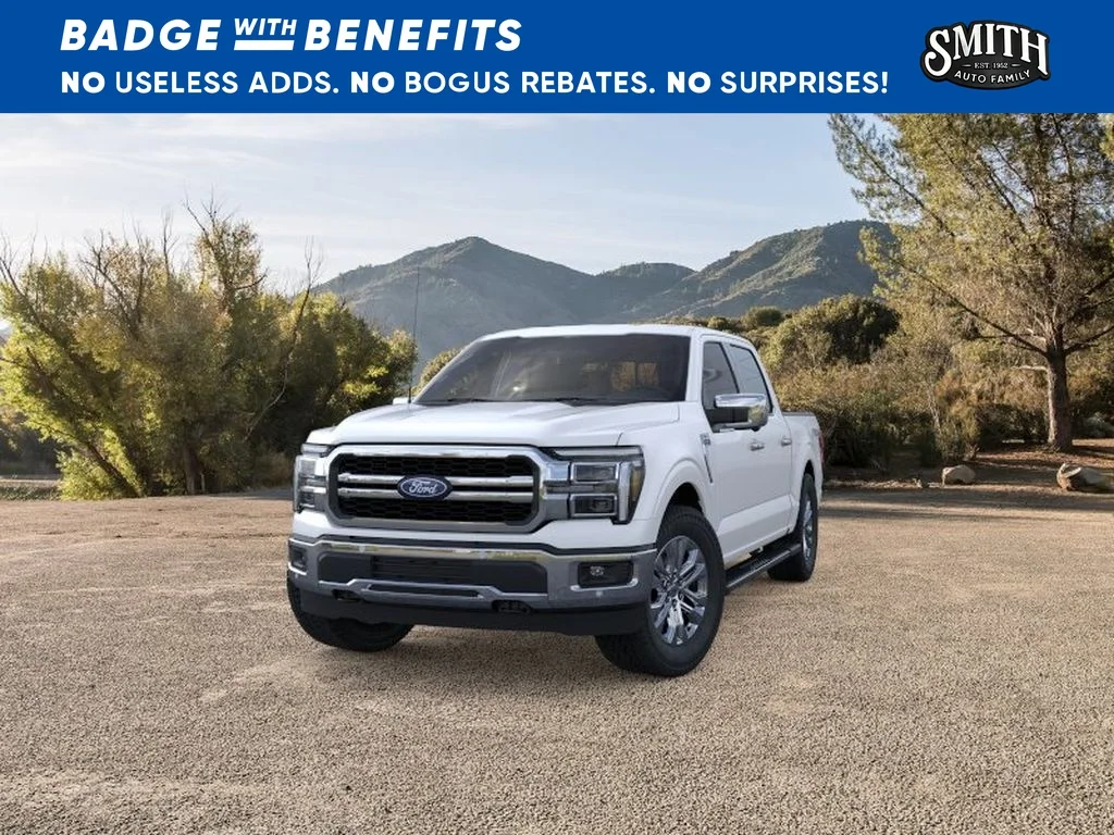 New 2026 Star White Metallic Tri-Coat Ford Lariat® image 3