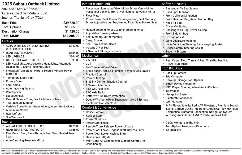 Certified Used 2025 Silver Subaru Limited image 10