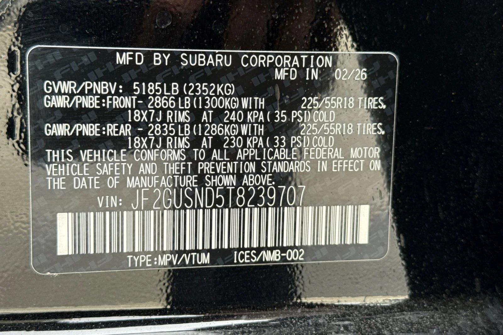 New 2026 Black Subaru Limited image 28