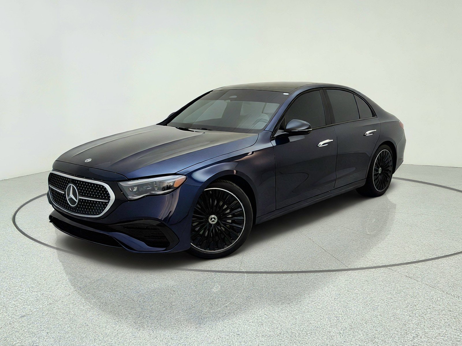 Certified Used 2025 Nautical Blue Metallic Mercedes-Benz E 350 image 1