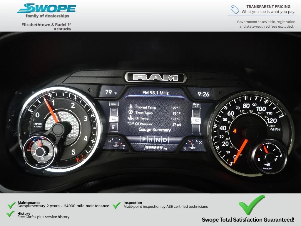 Used 2023 Patriot Blue Pearlcoat Ram Big Horn image 17