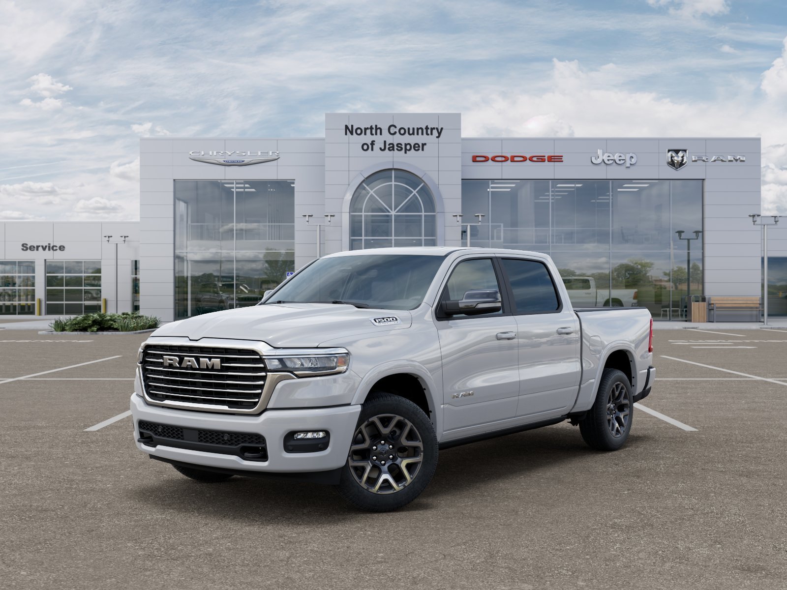 New 2026 Bright White Clear-Coat Exterior Paint RAM Laramie image 27