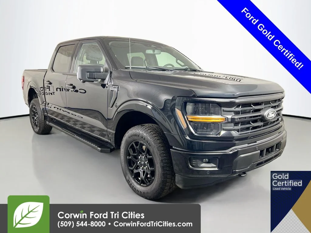 Certified Used 2025 Agate Black Metallic Ford XLT image 1