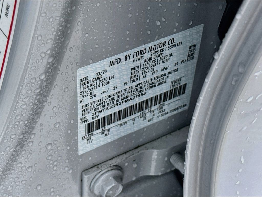 Used 2023 Space White Metallic Ford Premium image 34