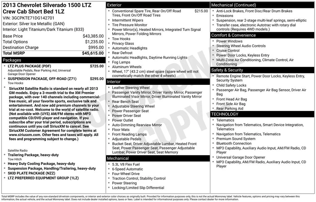 Used 2013 Silver Chevrolet LTZ image 36