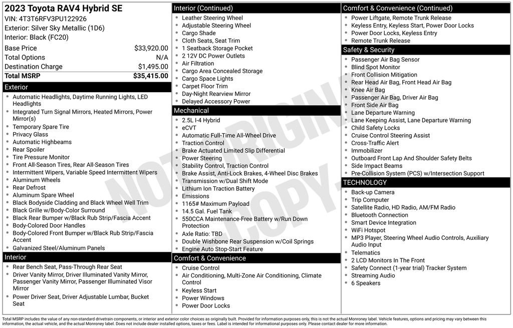 Used 2023 Silver Toyota SE image 9