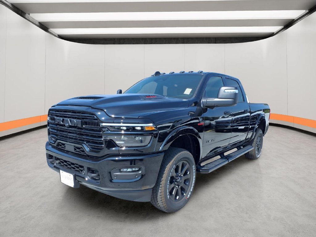 New 2027 Diamond Black Crystal Pearl-Coat Exterior Paint RAM Laramie image 3