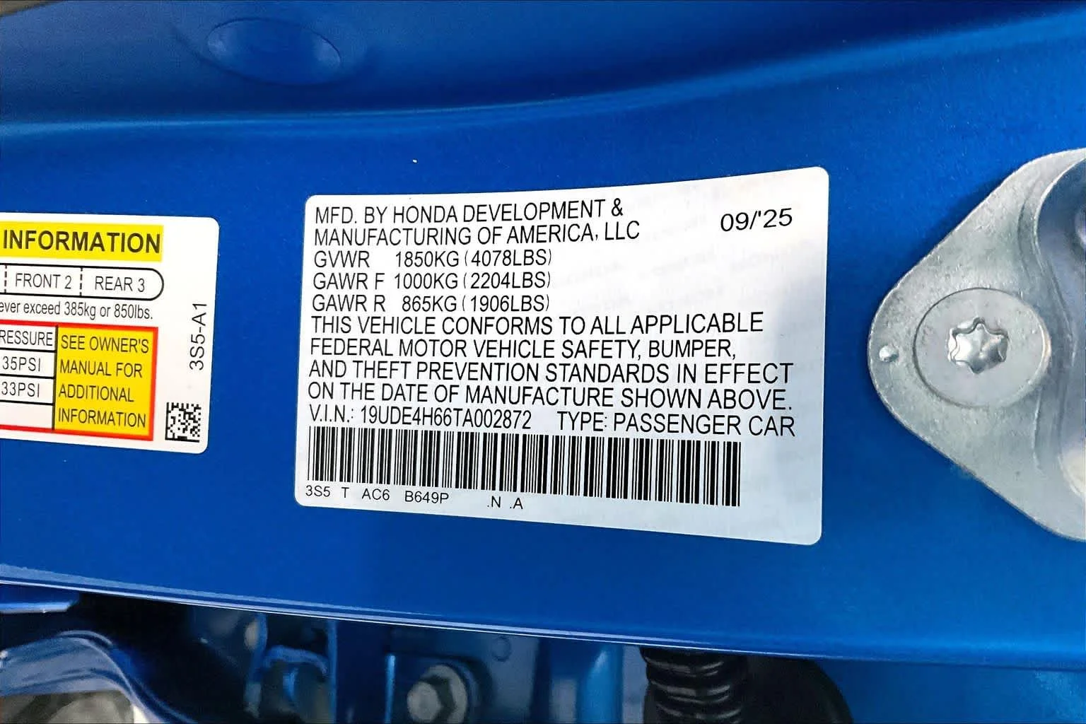 Used 2026 Double Apex Blue Pearl Acura FWD A-Spec with Technology image 19