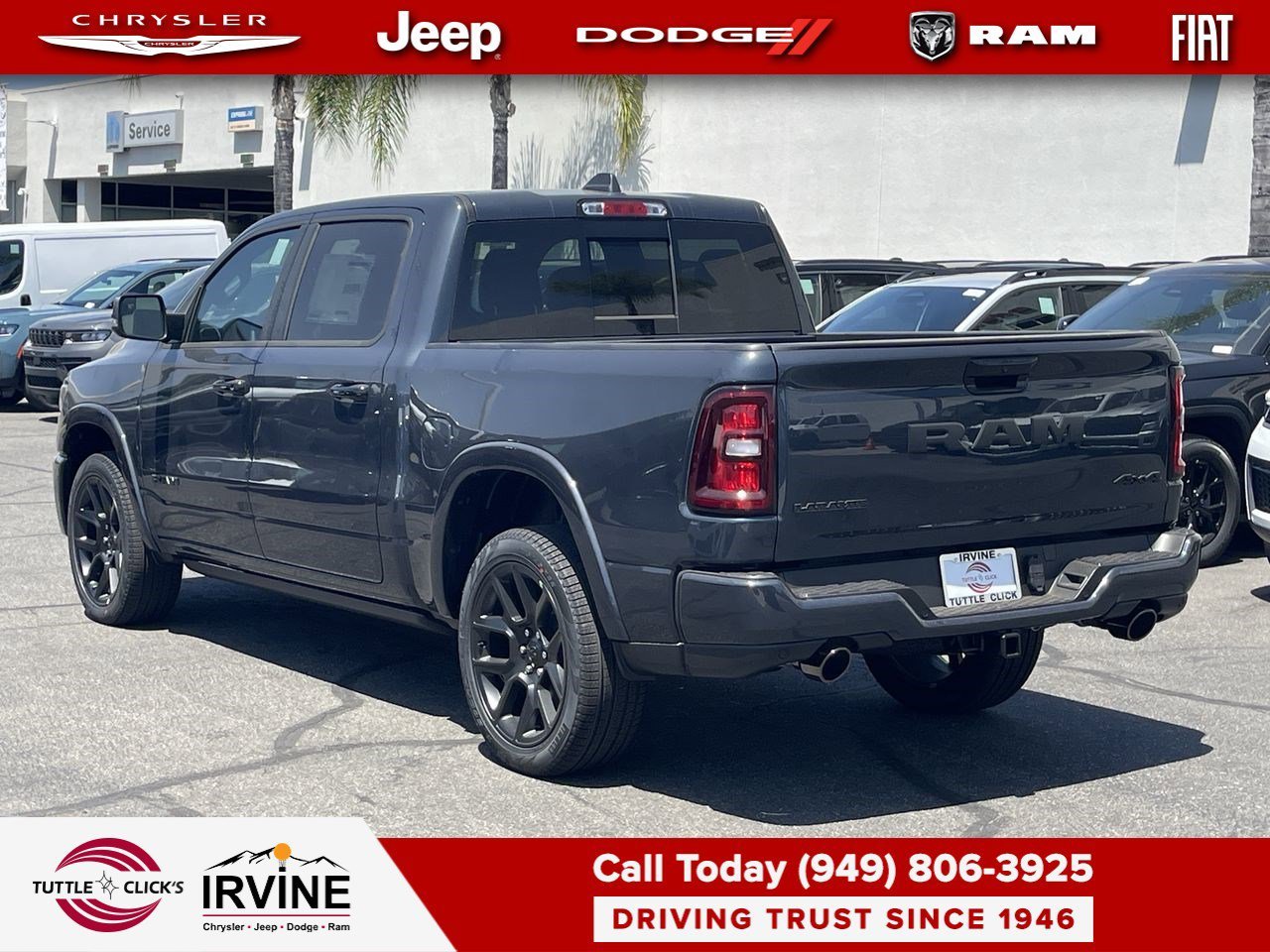 New 2026 Forged Blue Metallic Exterior Paint RAM Laramie image 4