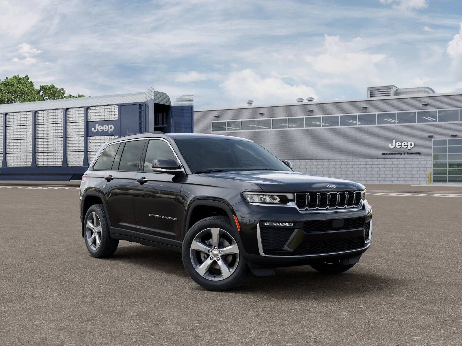 New 2026 Diamond Black Crystal Pearl-Coat Exterior Paint Jeep Limited image 4