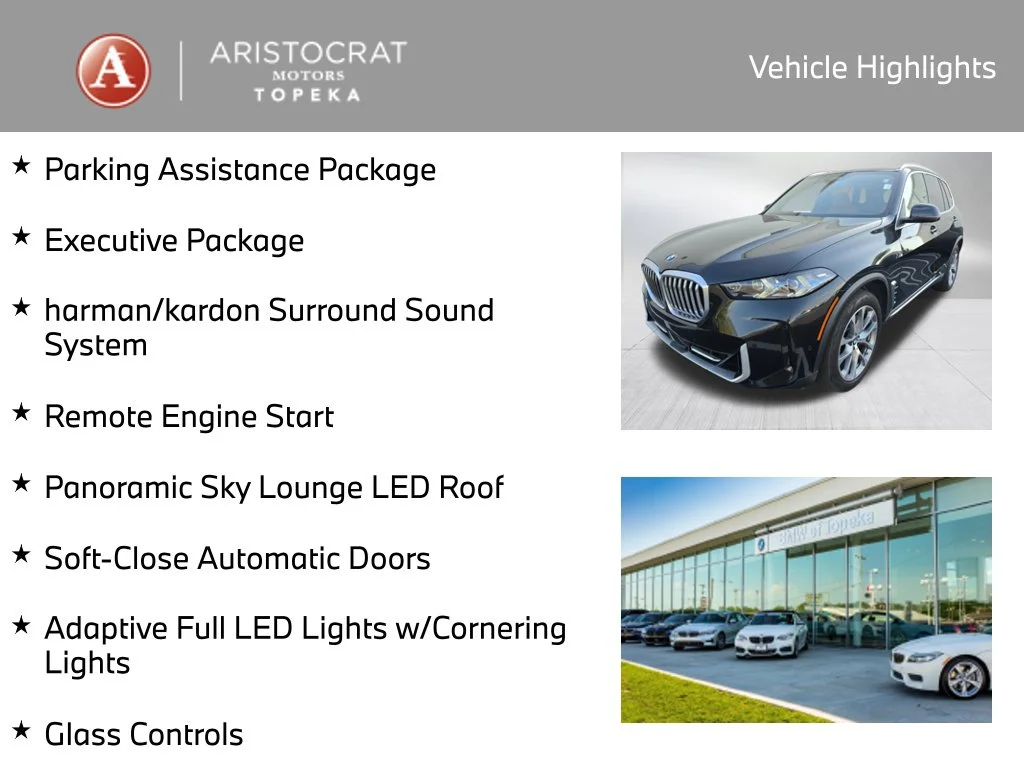 Used 2024 Black Sapphire Metallic BMW xDrive40i image 2