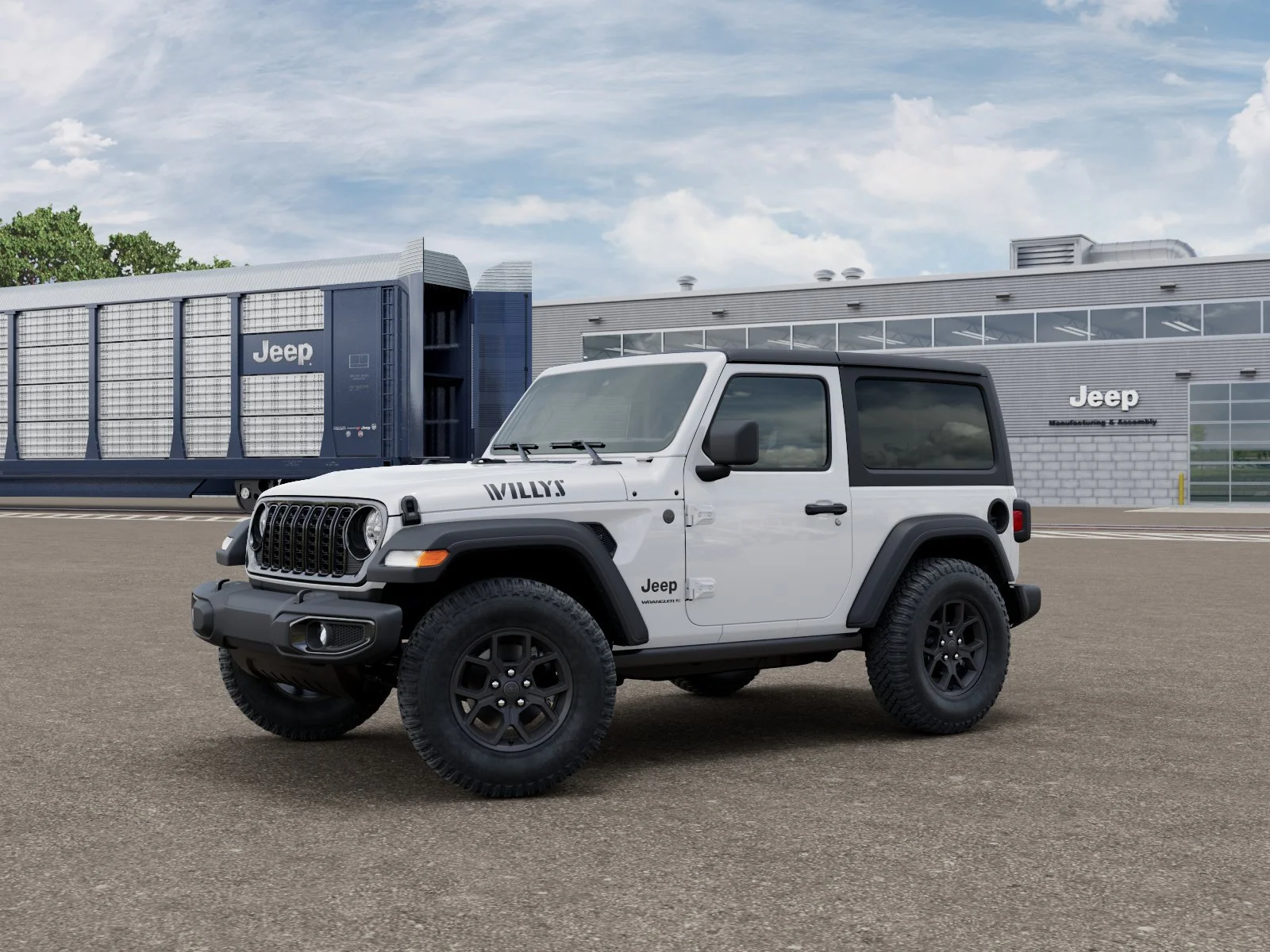 New 2026 Bright White Clear-Coat Exterior Paint Jeep Willys image 2