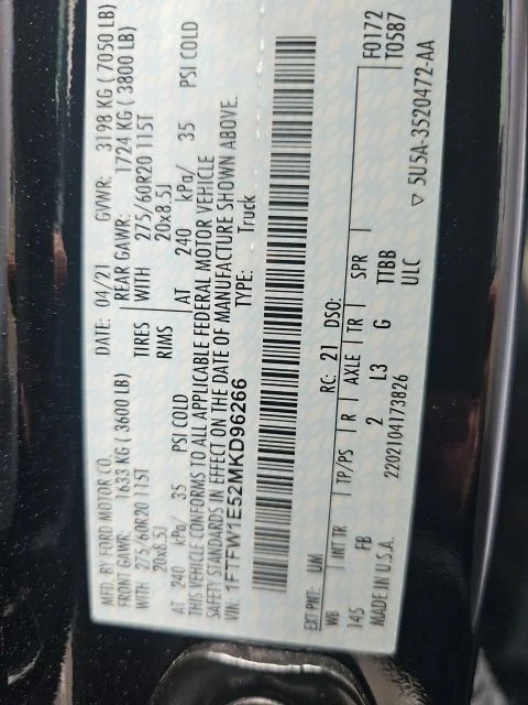 Used 2021 Black Ford XLT image 18