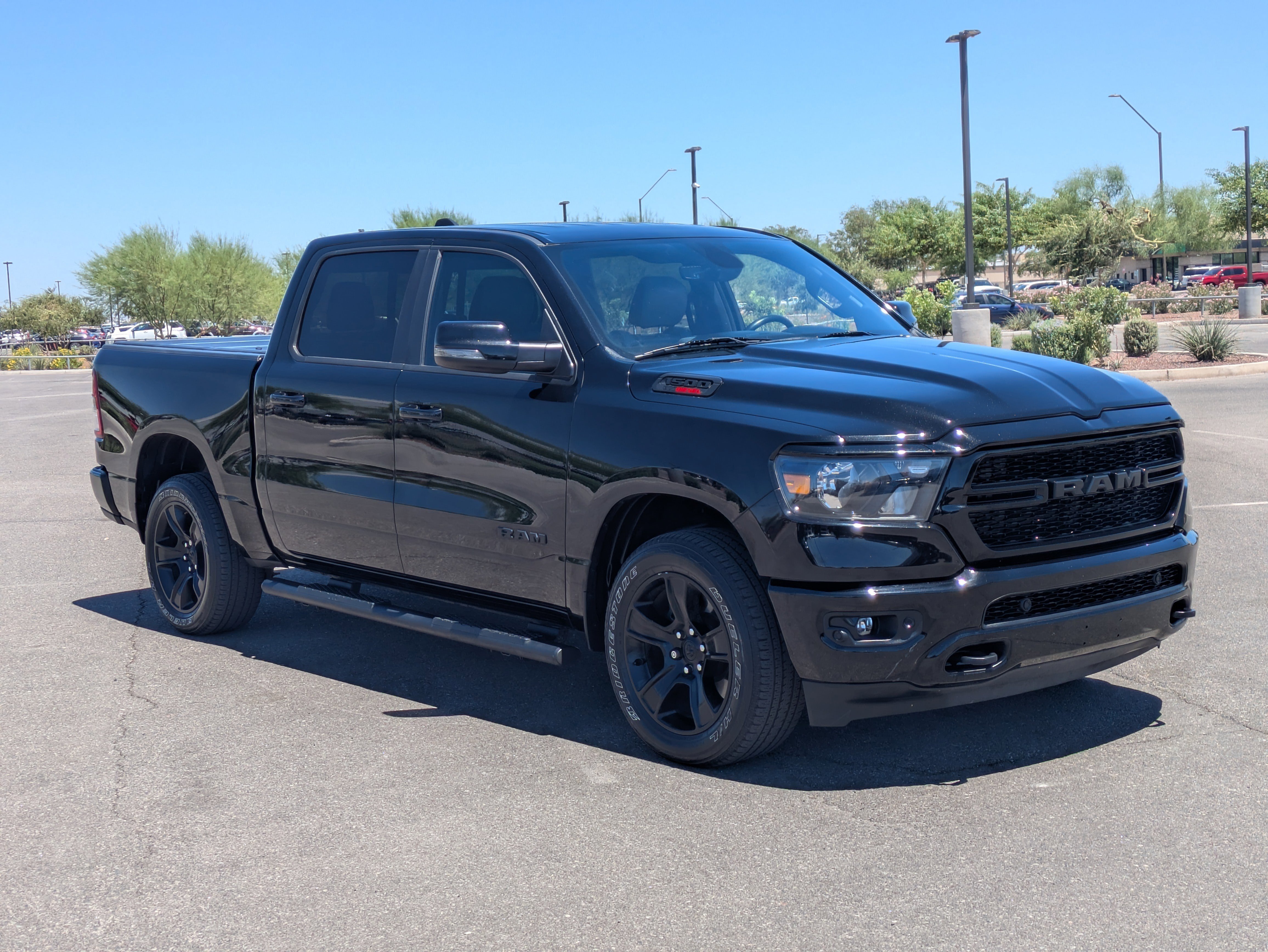 Used 2023 Diamond Black Crystal Pearlcoat Ram Big Horn image 7