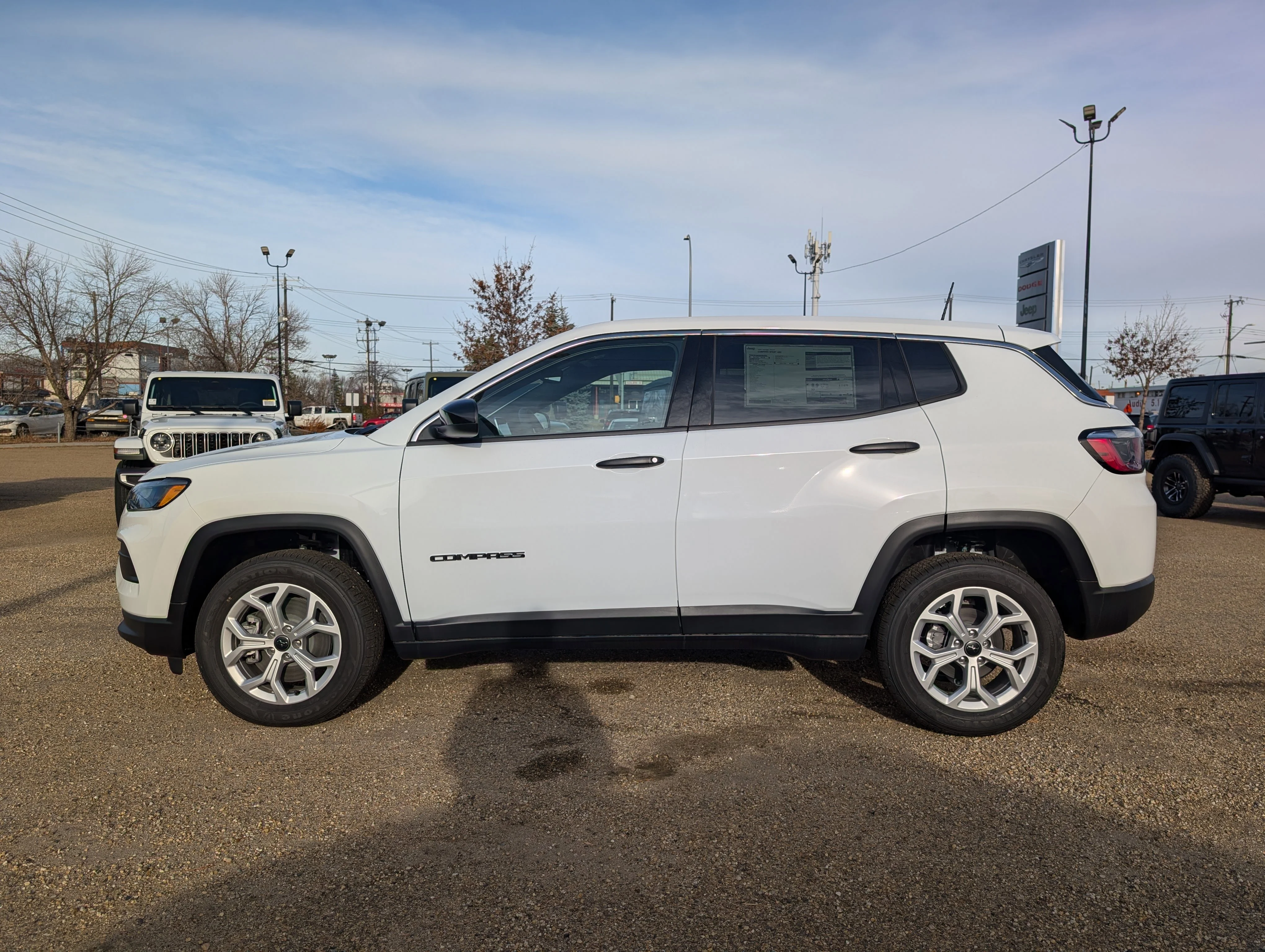 New 2026 Bright White Jeep Sport image 3
