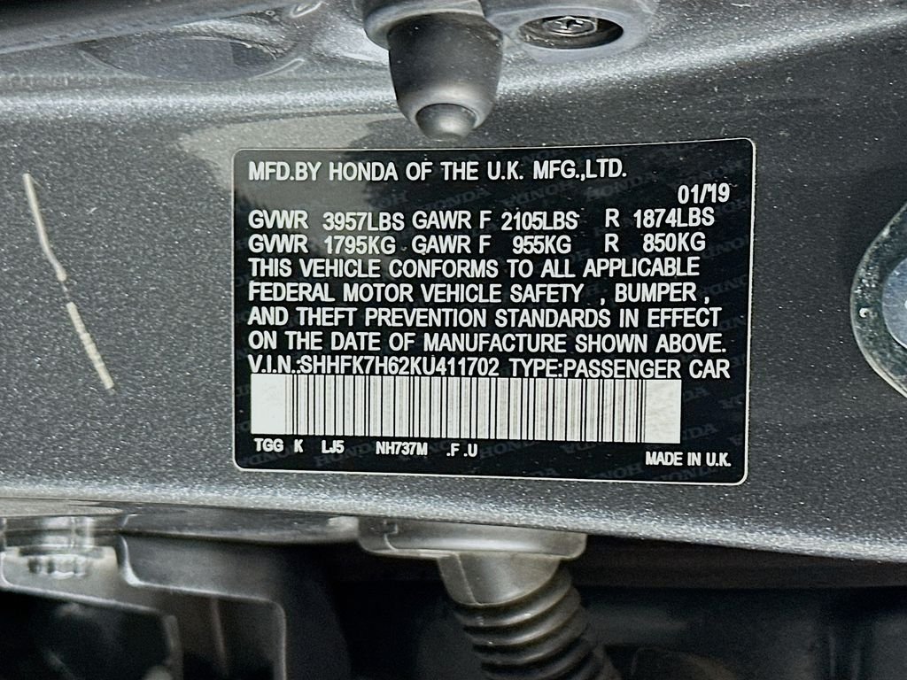 2019 Honda Civic Hatchback EX - Photo 32